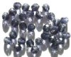 25 8mm Faceted Two Tone Crystal Montana Firepolish Beads